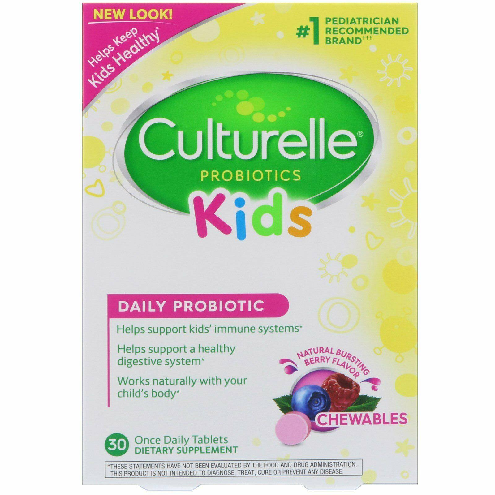 Culturelle Kids Natural Bursting Berry Flavor Chewables Tablets - 30ct