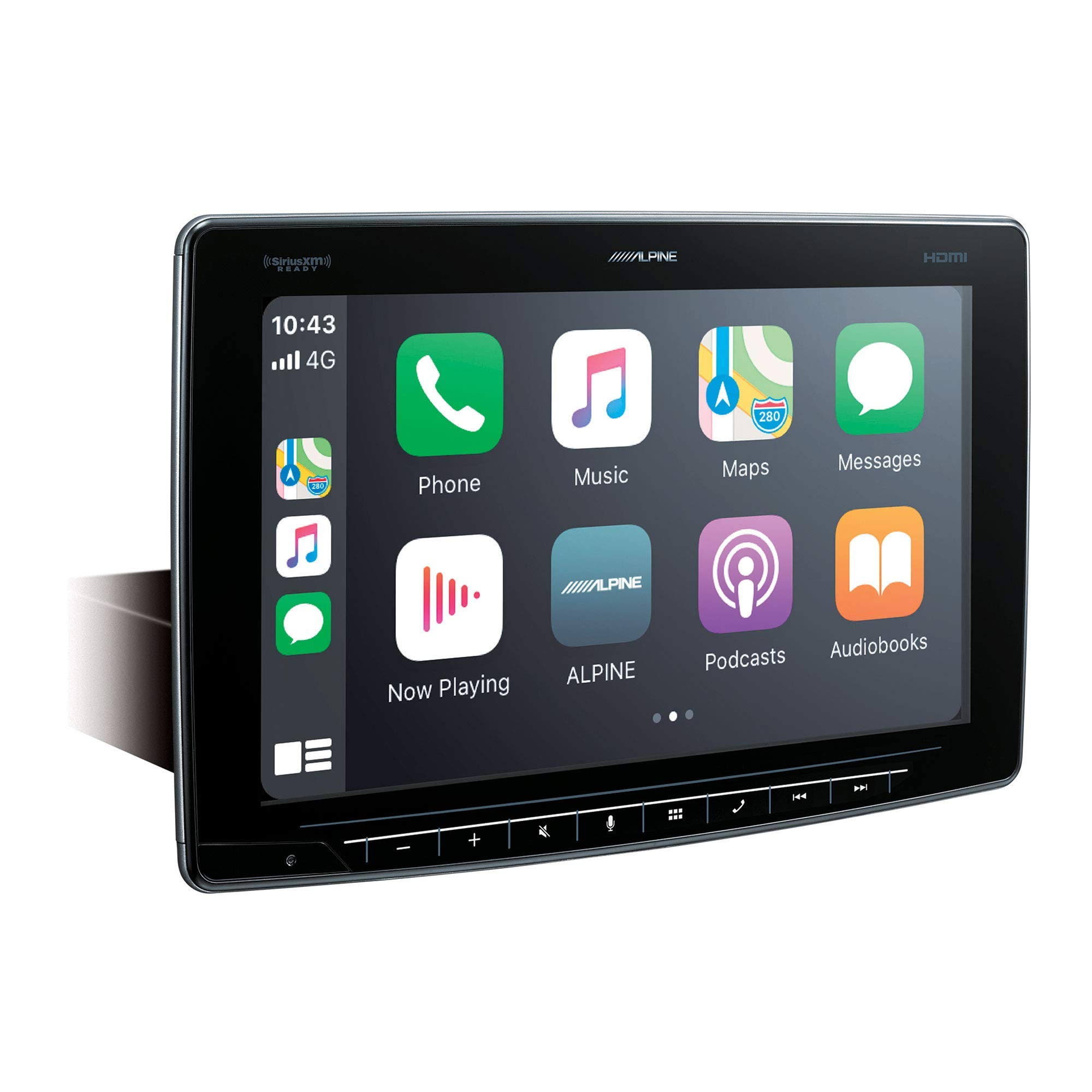 Alpine - Halo 11 Multimedia Receiver w/11 Floating Touchscreen Display - Black - ILX-F411 - 793276084200