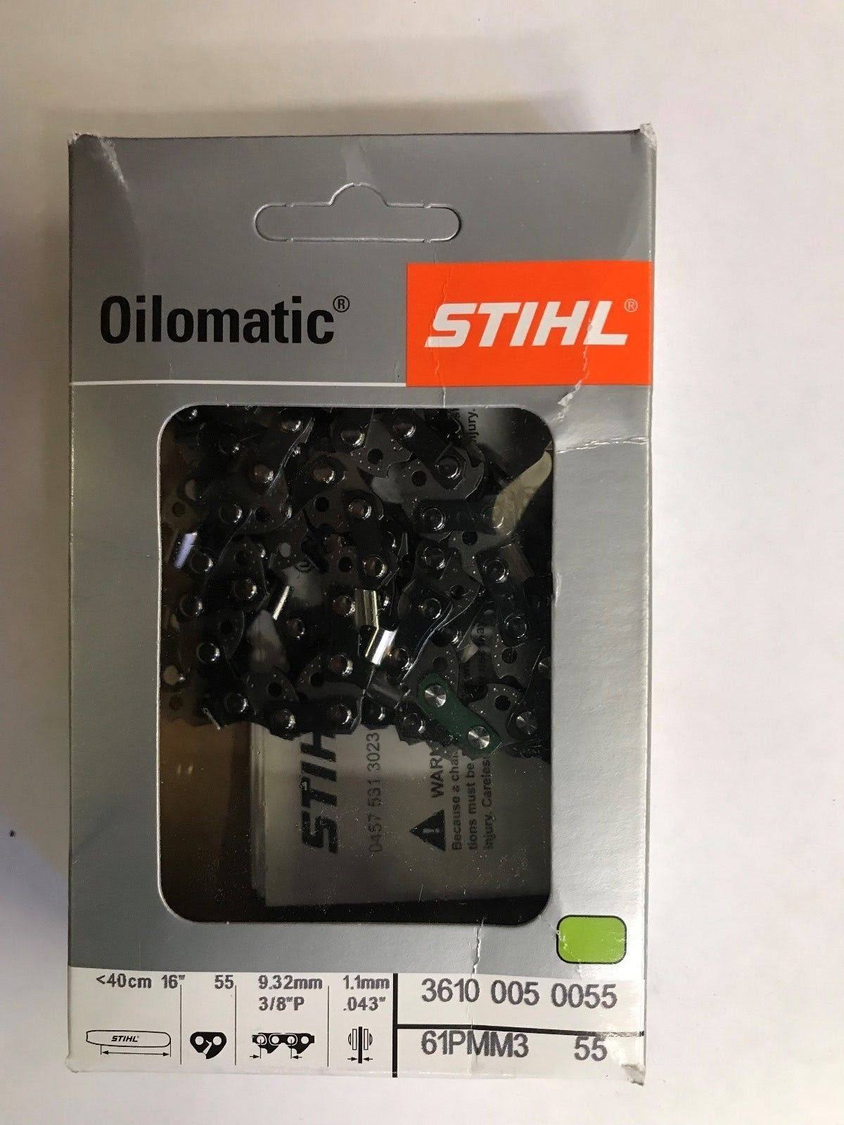 Stihl 61PMMC355 Oilomatic Picco Micro Mini Comfort Chainsaw Chain - 16", Chromized Teeth