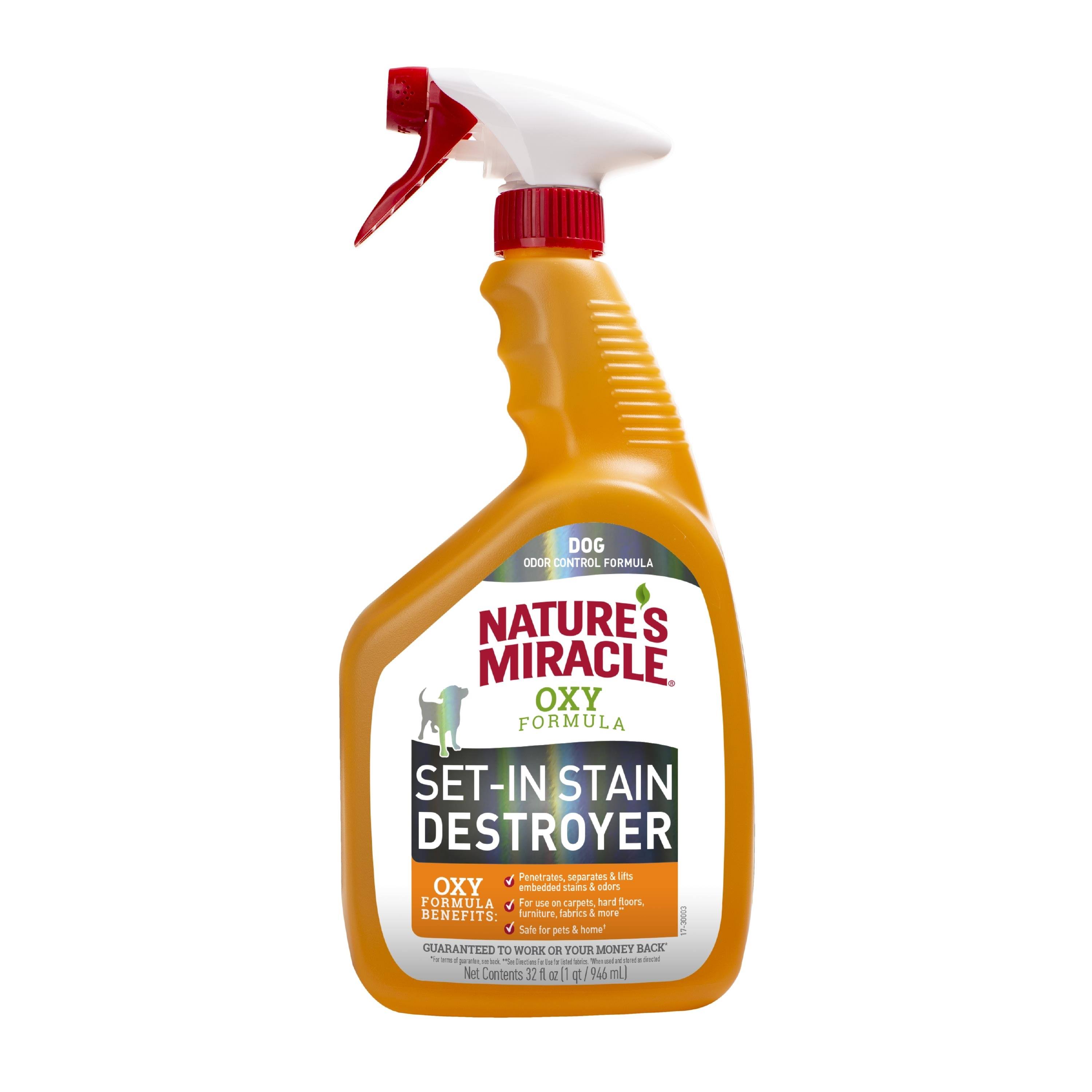 Nature's Miracle Dog Oxy Set in Stain Destroyer 32oz Orange Scent