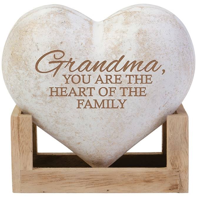 Carson Home Accents 212608 5 x 5 x 2.5 in. Grandma 3D Heart