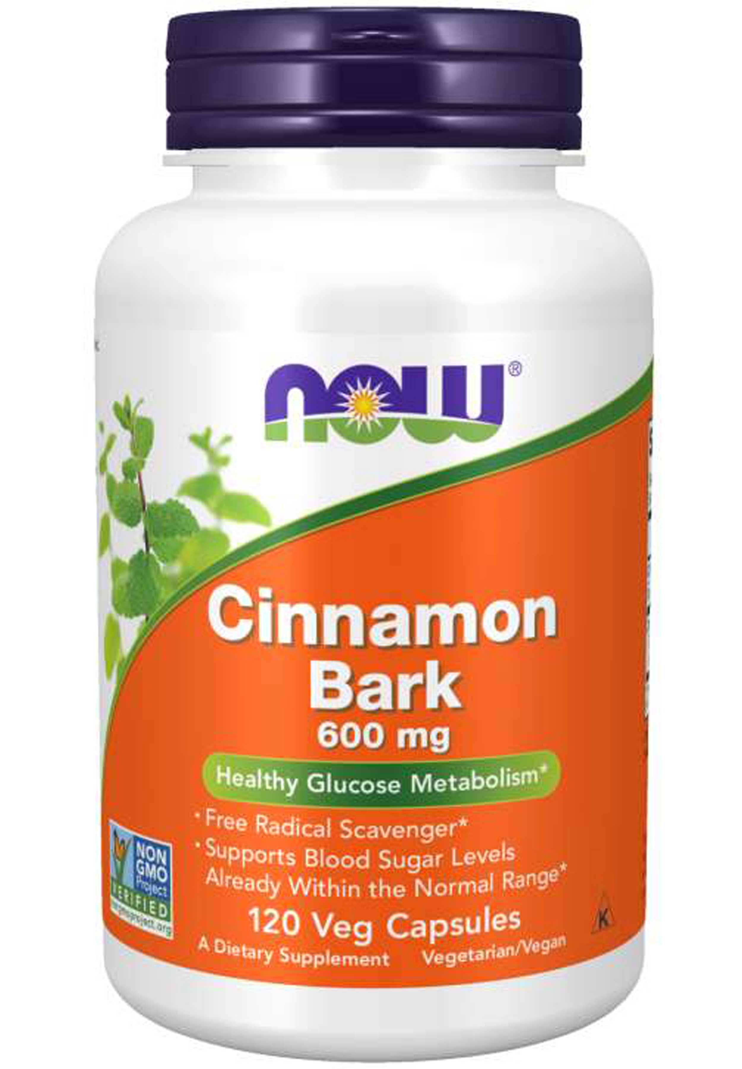 Now Foods Cinnamon Bark - 600 mg, 120 Capsules