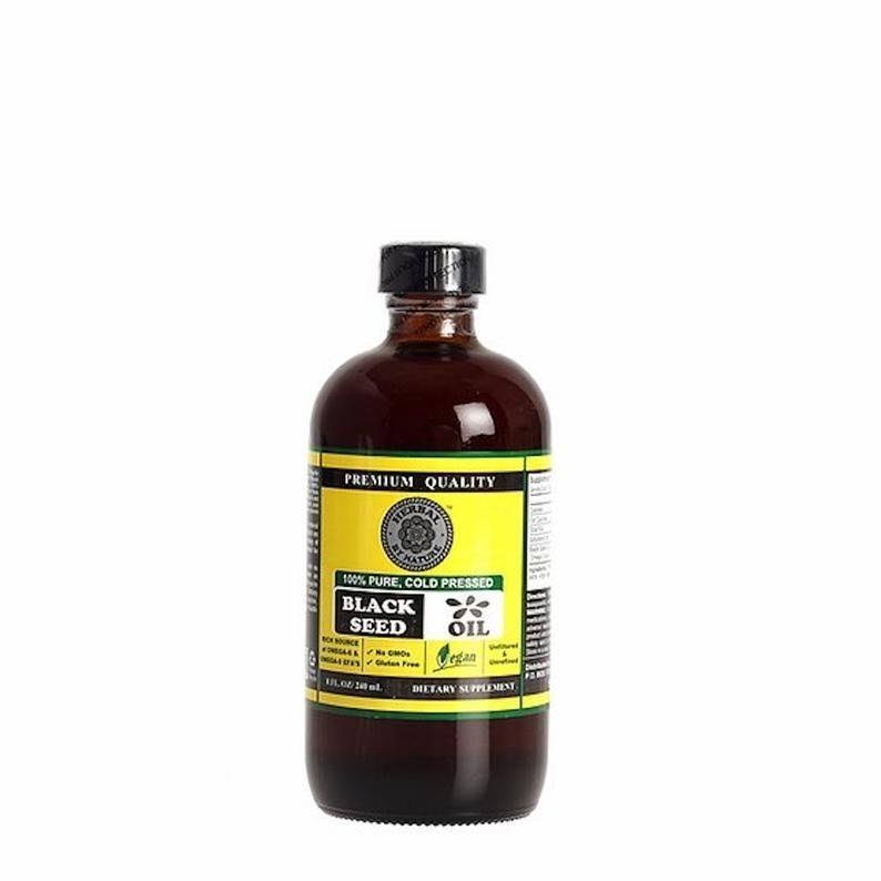 100% Pure Cold-Pressed Black Seed Oil (Size: 8 oz)