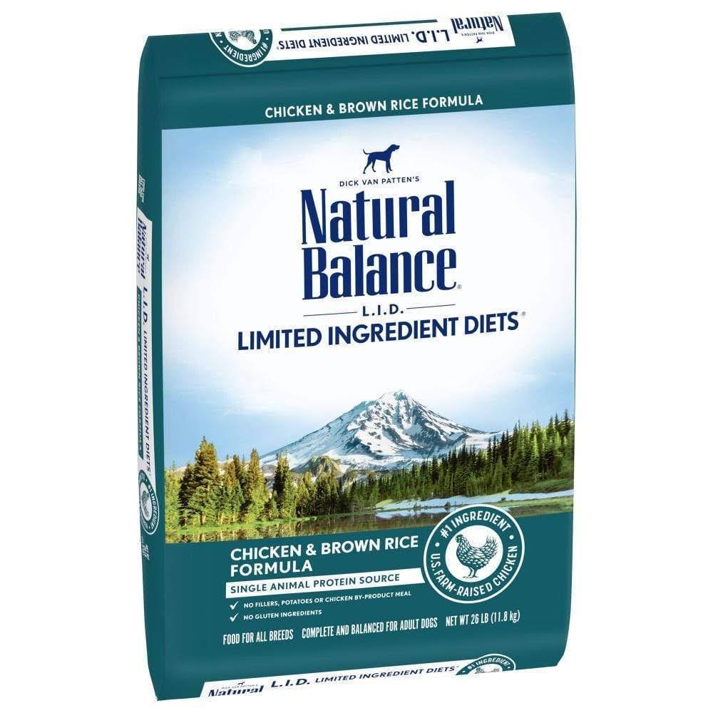 Natural Balance Limited Ingredients Diet Dog Food, Chicken & Brown Rice Formula - 26 lb