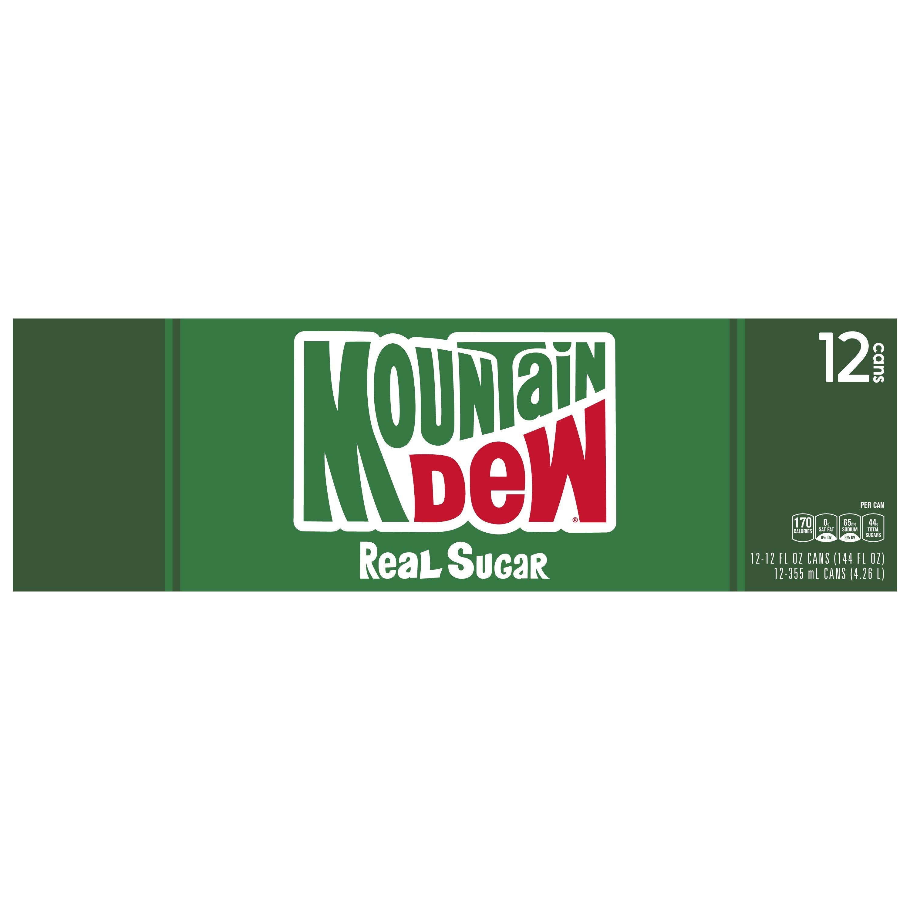 Mountain Dew Throwback Soda - 12oz, 12pk