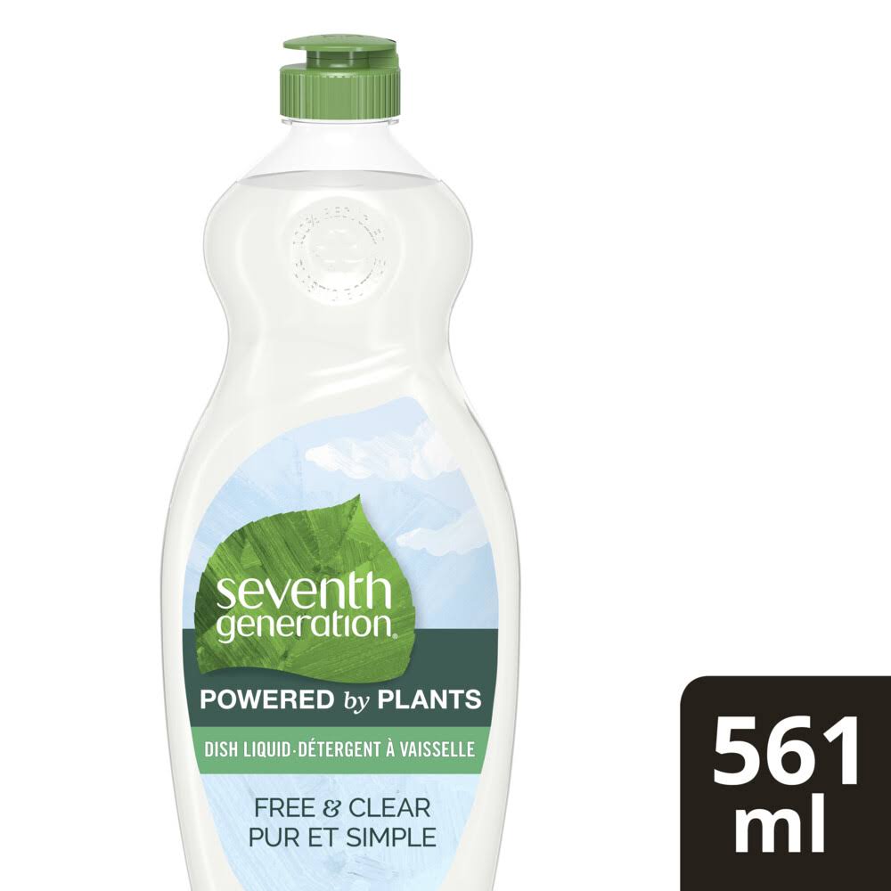 Seventh Generation Dish Soap Liquid Free & Clear - 19 oz