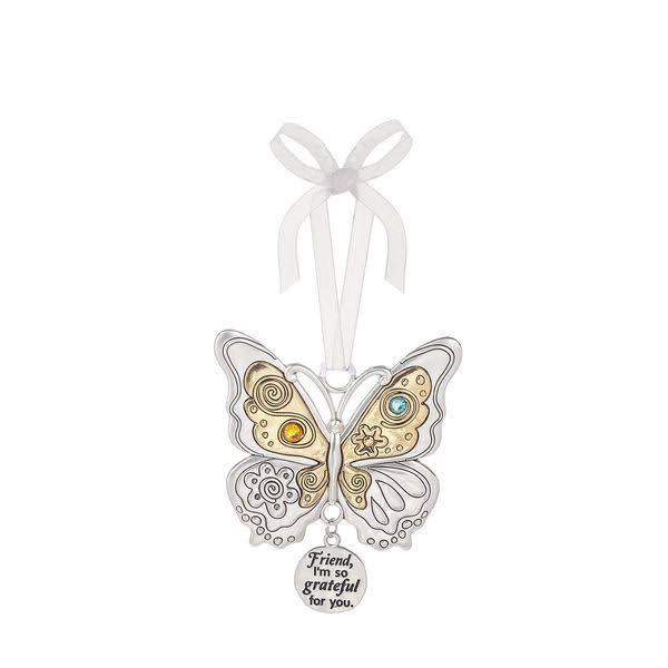 Ganz Happy Thoughts Butterfly Ornament - Friend, I'm So Grateful for You #er65163