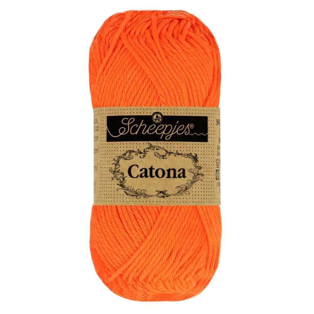 Scheepjes Catona Colours 414 - 604 50g / 603 Neon Orange
