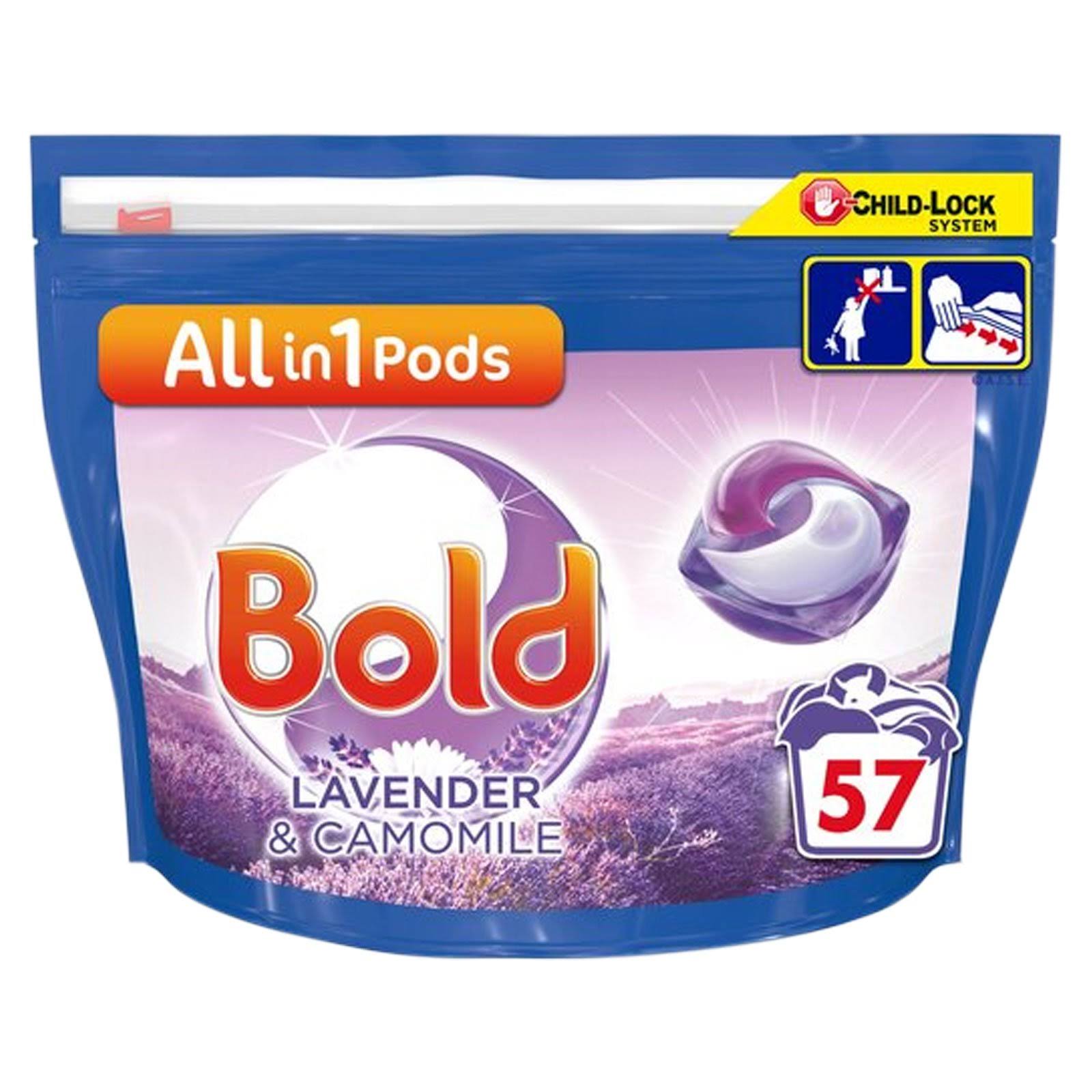 Bold All in 1 Lavender & Camomile Pods,57 Washes