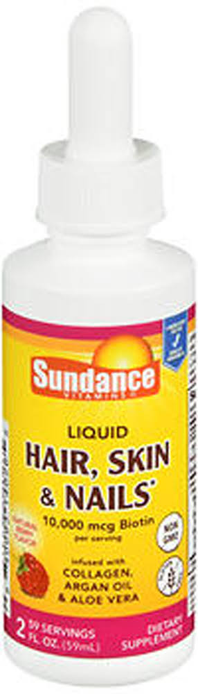 Sundance Vitamins Liquid Hair, Skin & Nails Natural Berry Flavor - 2 oz