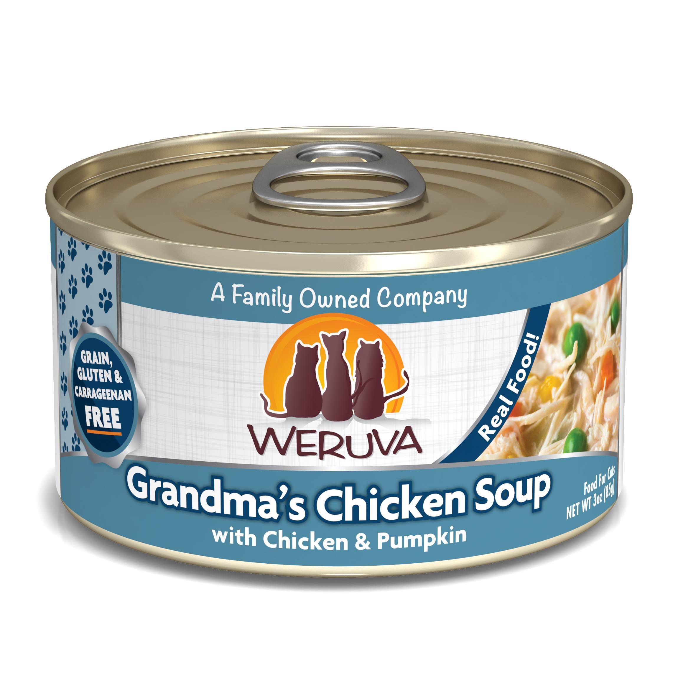 Weruva Canned Cat Food - 3oz, Grandma's Chicken Soup