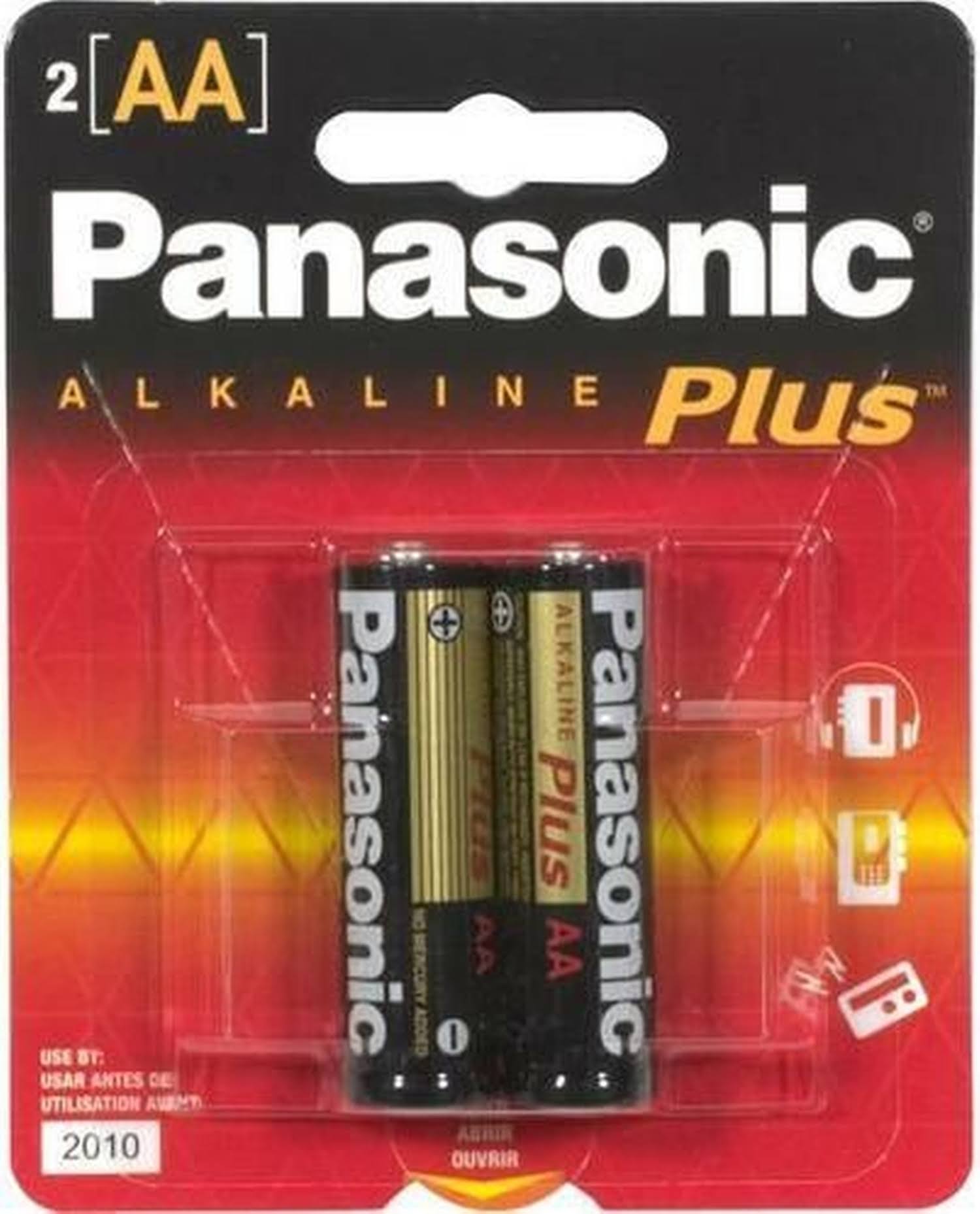 Panasonic Alkaline Plus Battery - AA, x2
