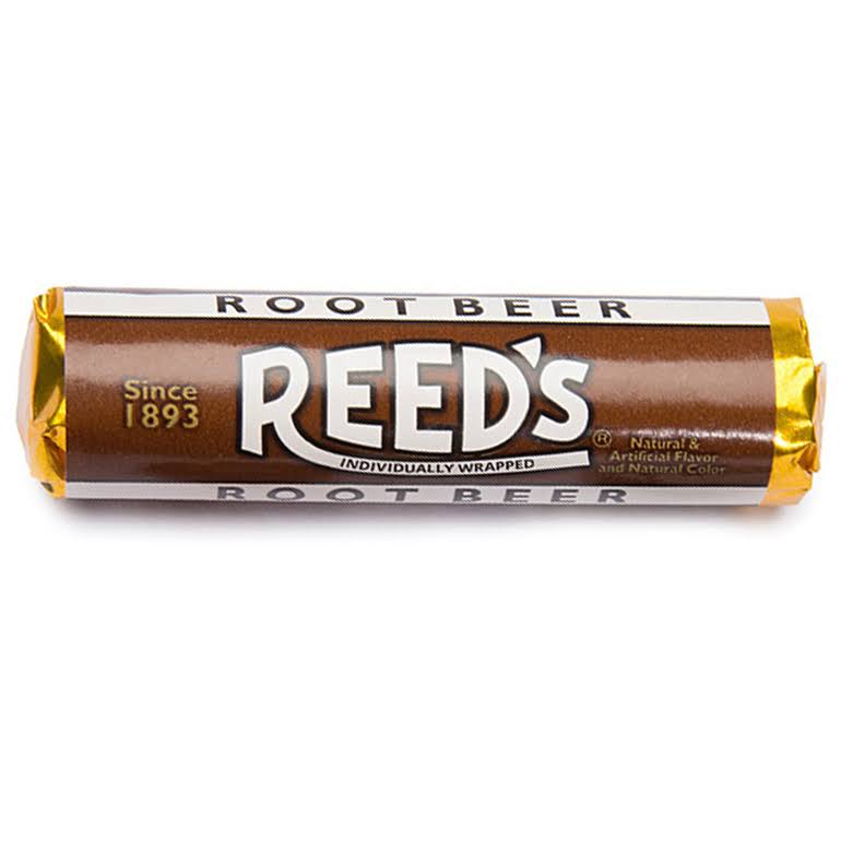 Reed's Root Beer Flavored Hard Candy Roll 1.01oz (29g)