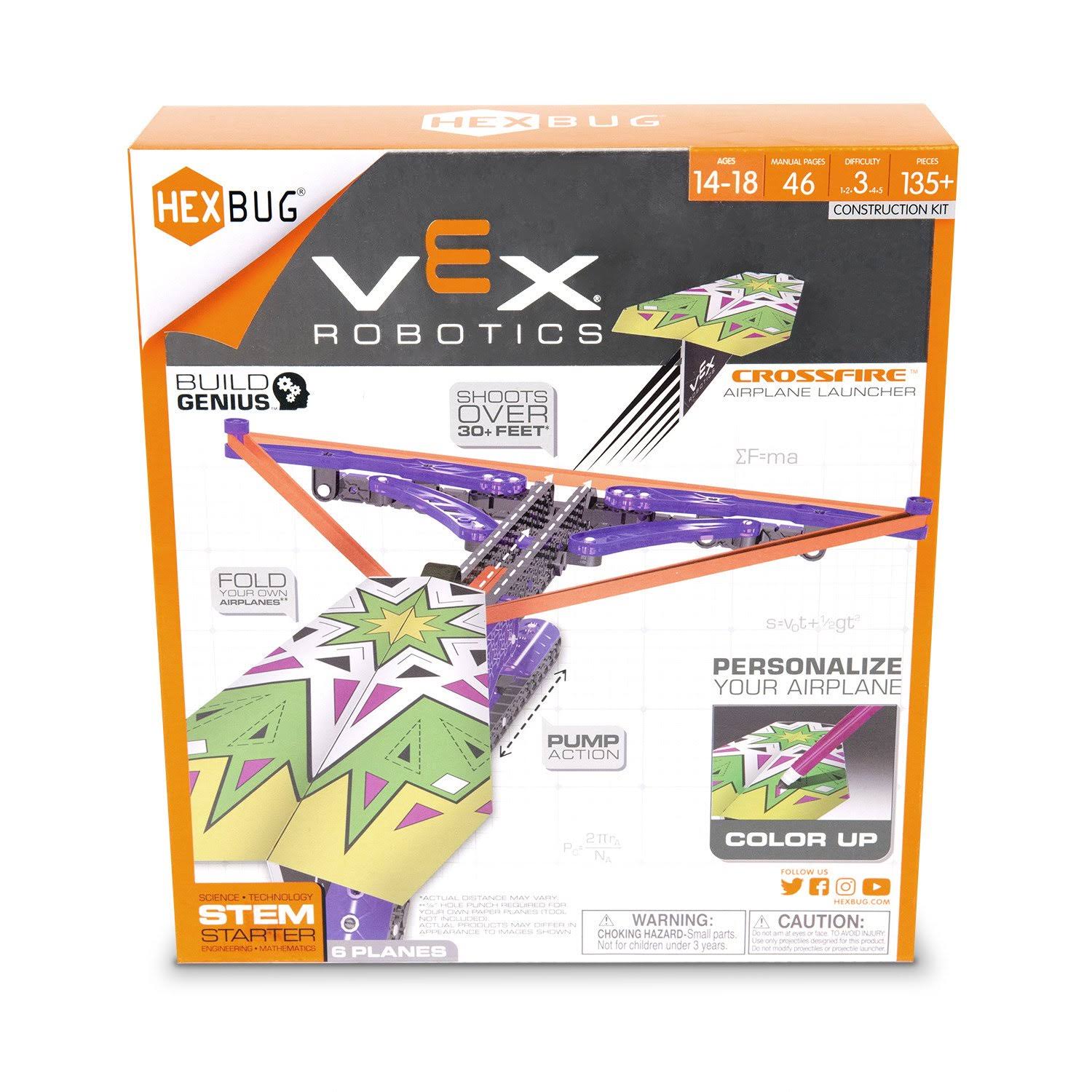 Hexbug VEX Robotics Crossfire Airplane Launcher Construction Kit
