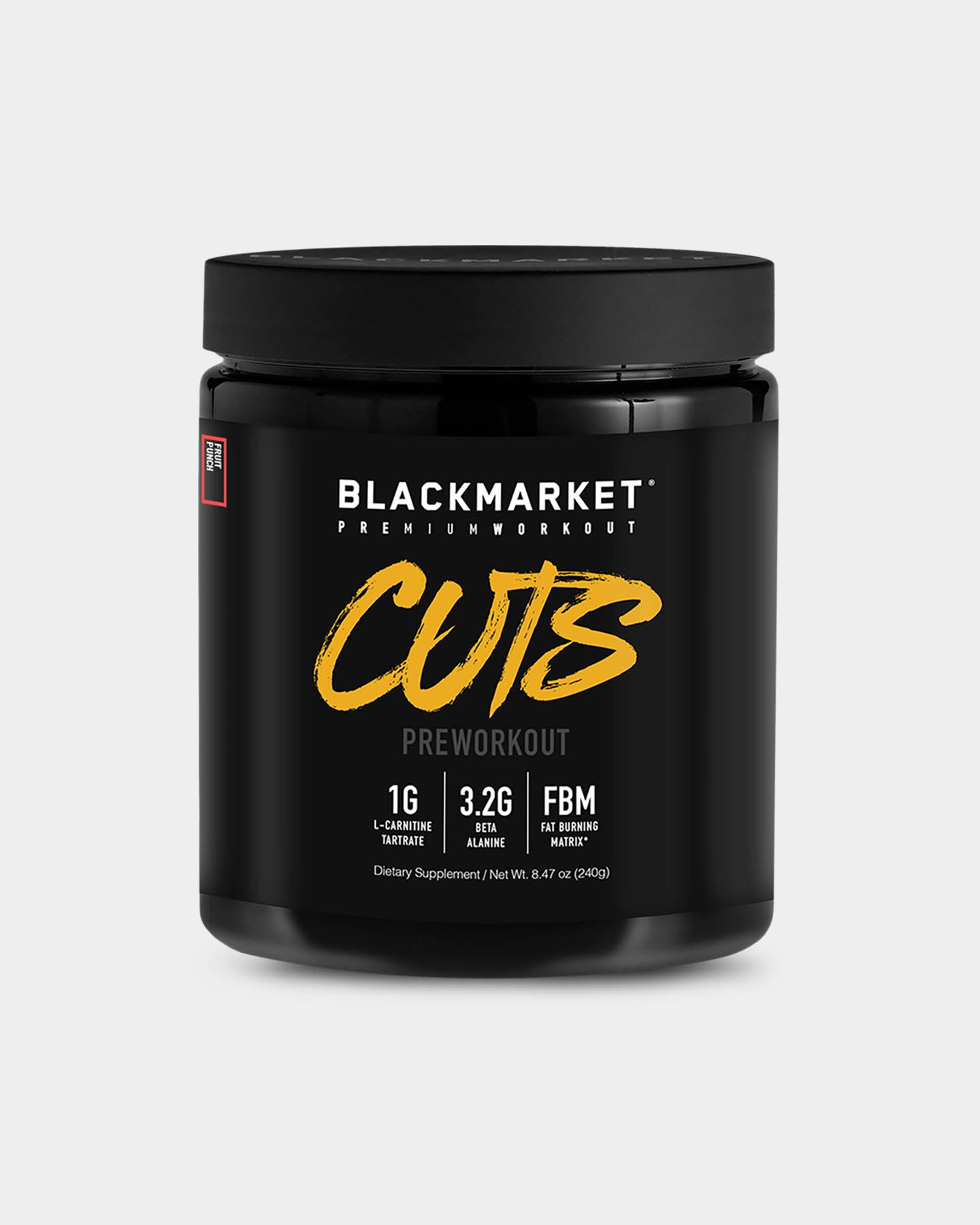 Blackmarket CUTS Pre Workout | Pre-Workout | 30 Servings - Fruit Punch