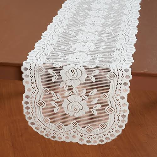 Lace Runner - 16x54 White