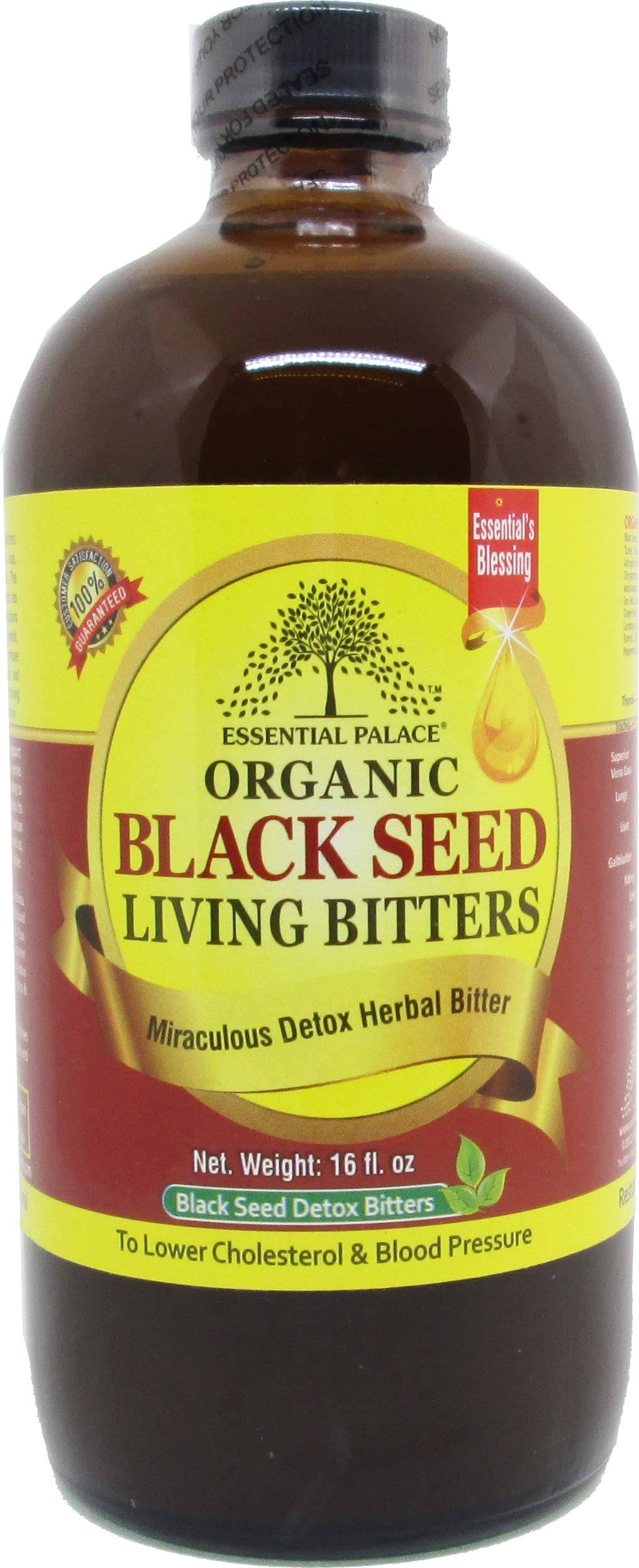 Essential Palace Organic Black Seed Detox Living Bitters
