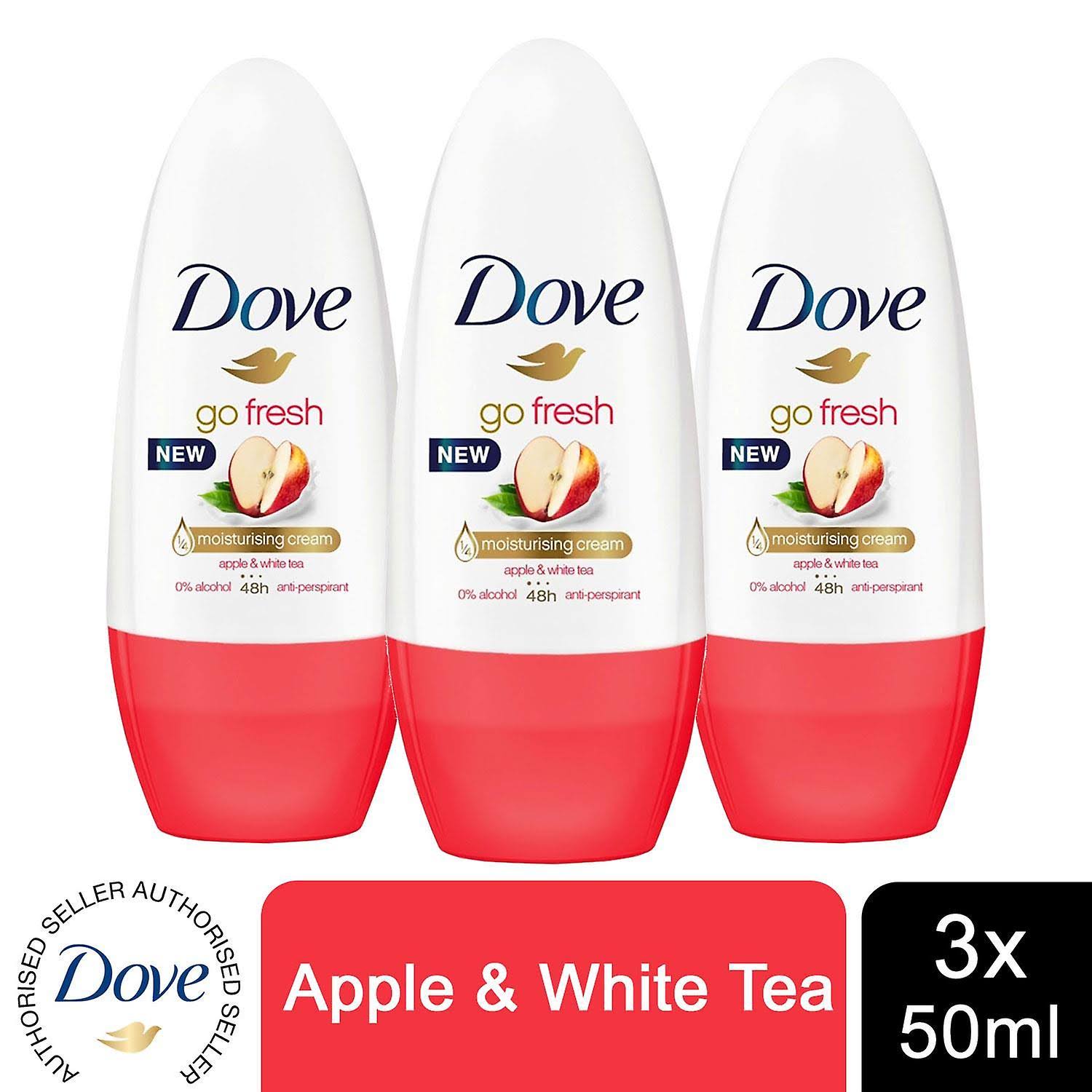 Dove Go Fresh Anti-Perspirant Moisturizing Cream Roll On - Apple & White Tea, 50ml