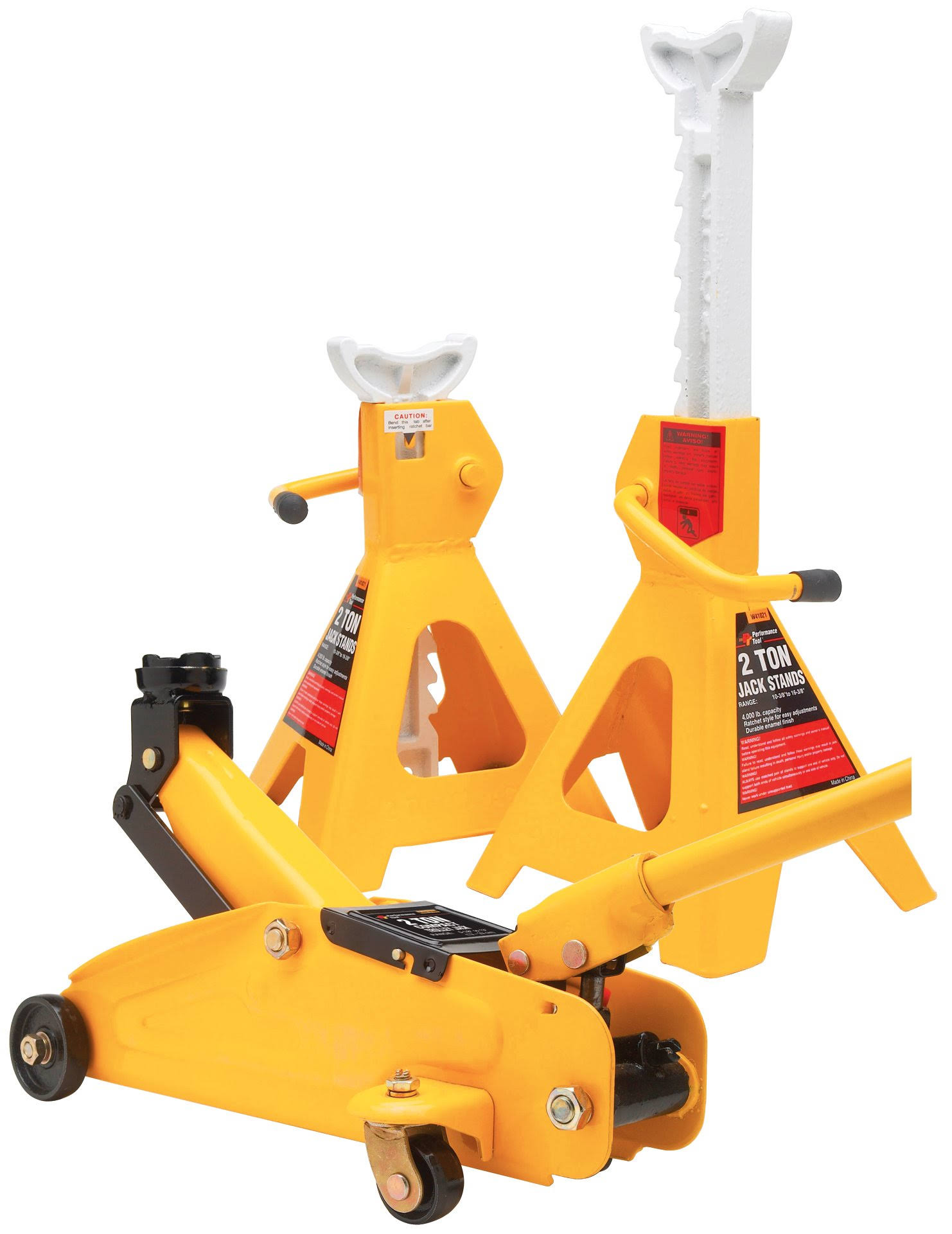 Performance Tool W1605 2 Ton Trolley Jack & Stand