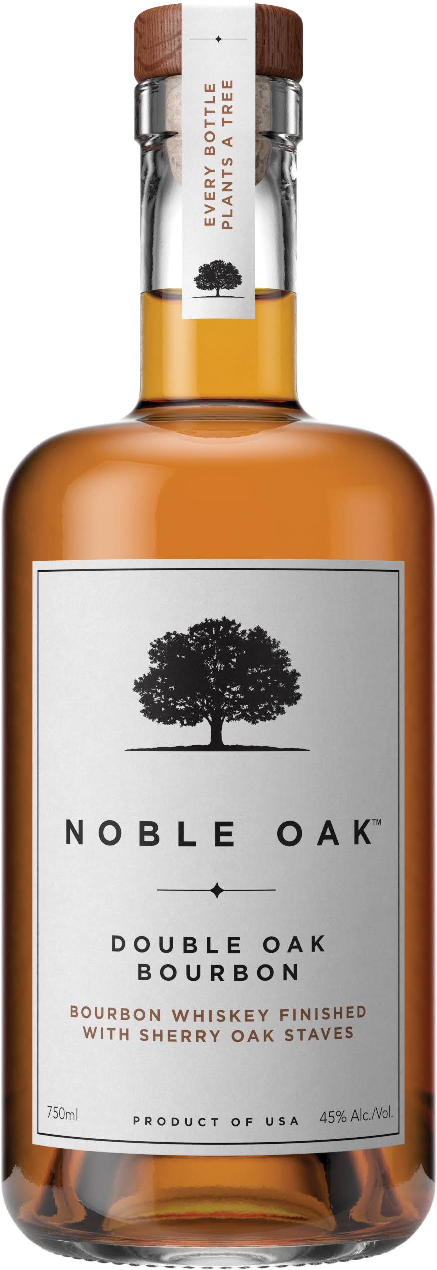 Noble Oak Bourbon, Double Oak - 750 ml