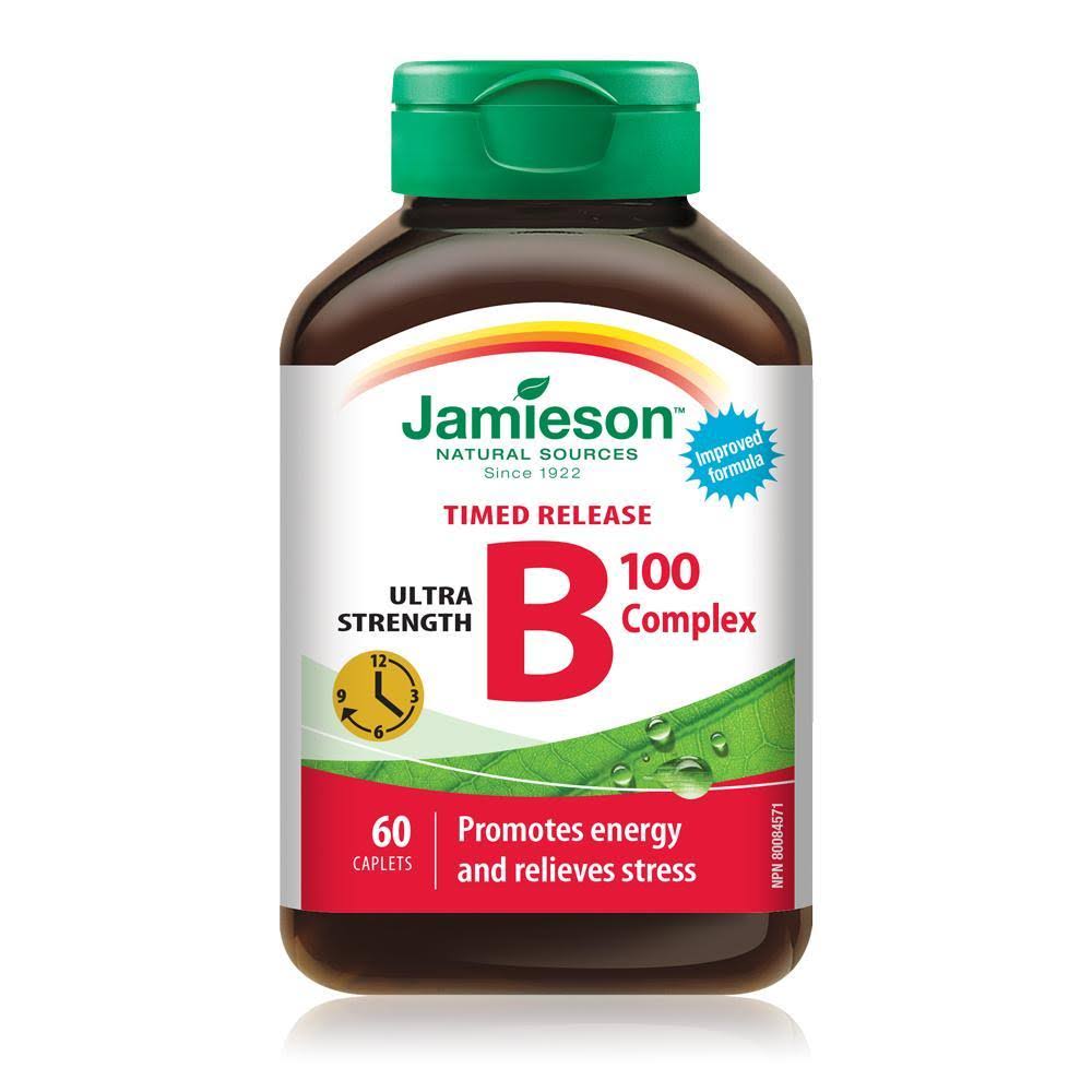 Jamieson B Complex Timed Release Caplets - 100mg, x60