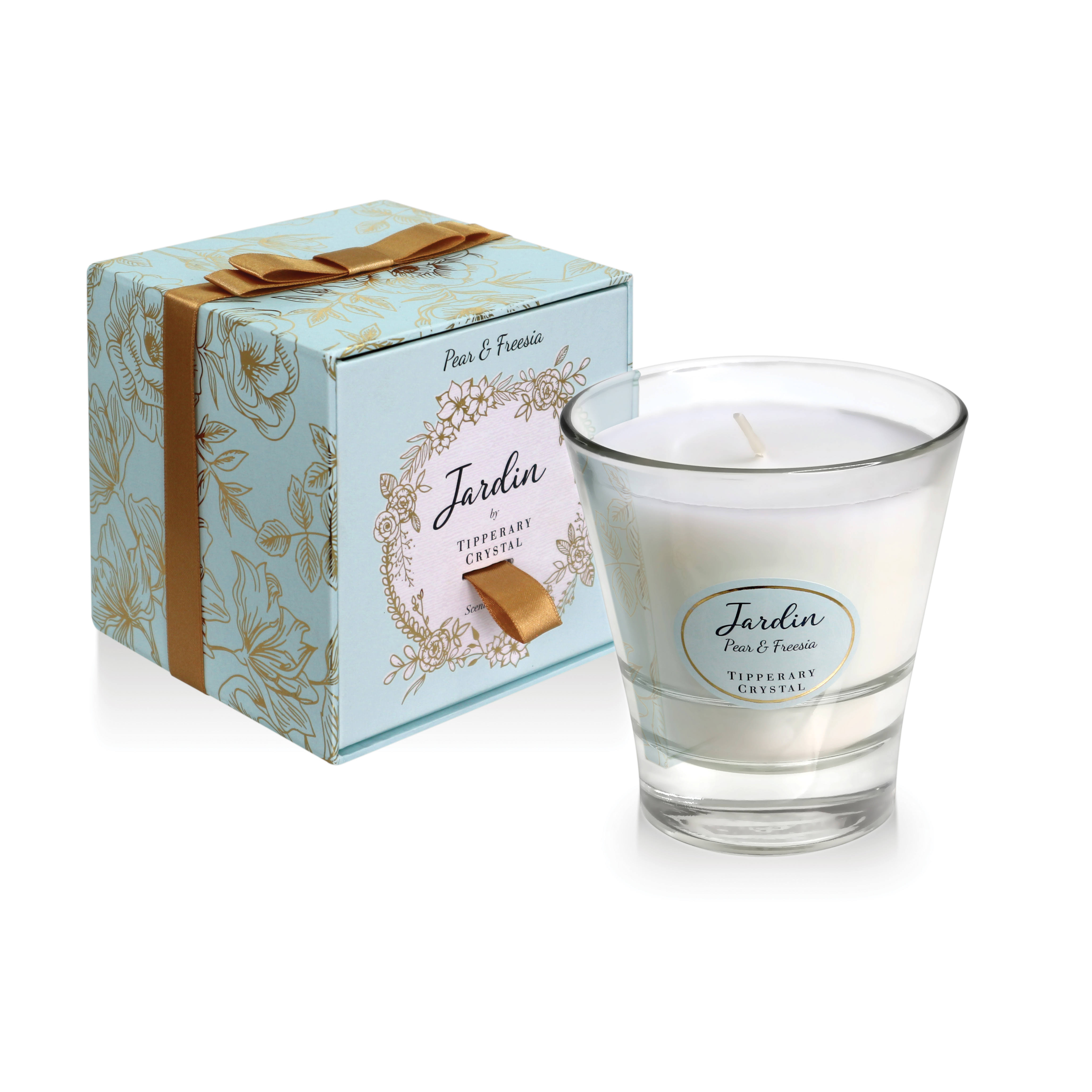Tipperary Crystal Jardin Collection Pear & Freesia Scented Candle