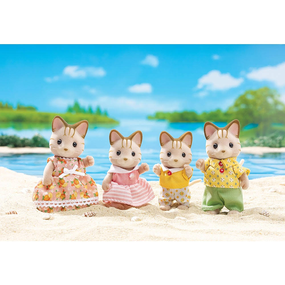 Calico Critters Sandy Cat Family Doll - 4pcs