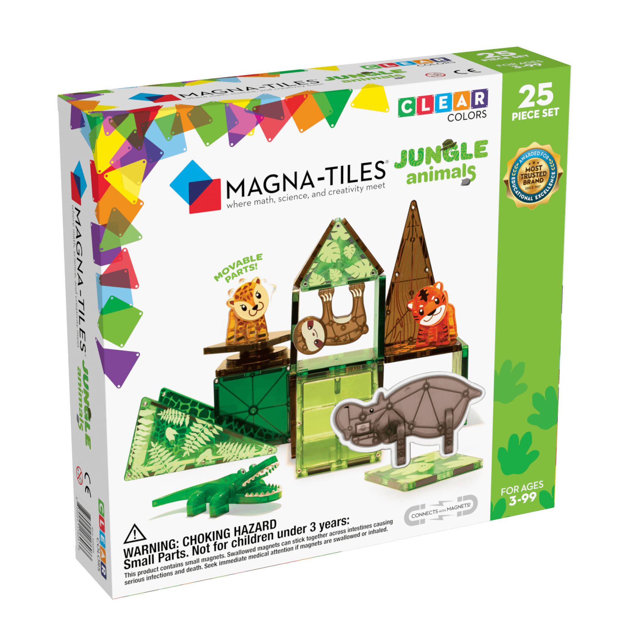 Magna Tiles Jungle Animals 25 Piece Set