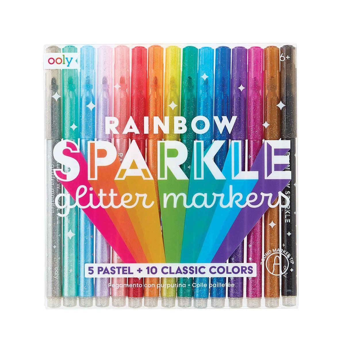Ooly Rainbow Sparkle Glitter Markers 15 Pack