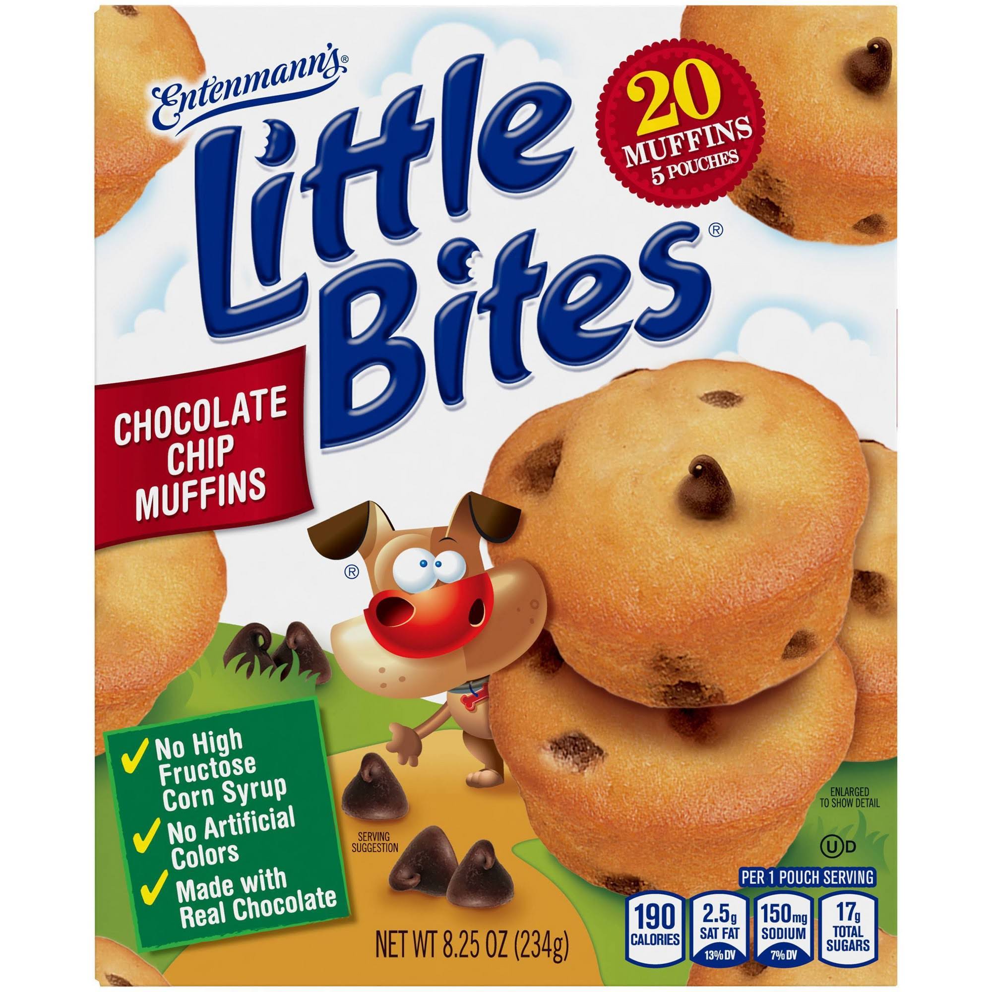 Entenmann's Little Bites Muffins - Chocolate Chip, 5ct, 8.25oz