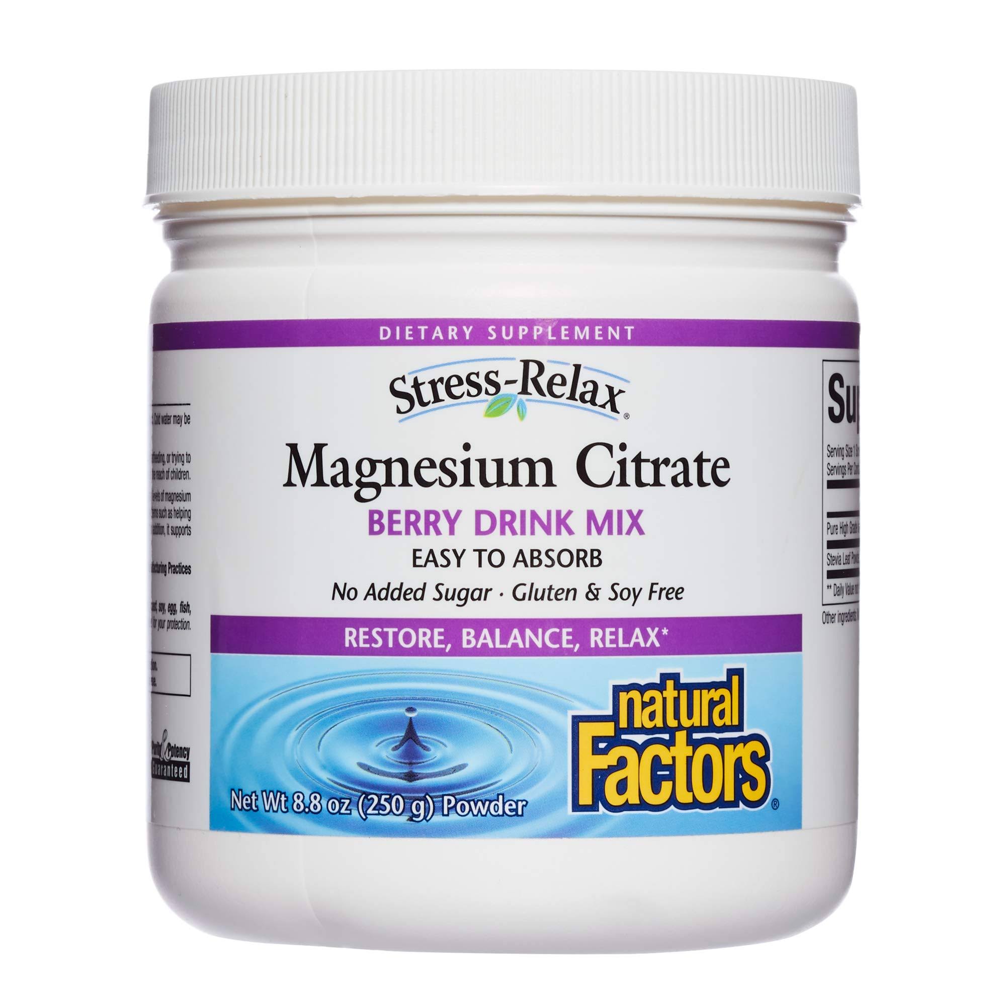 Natural Factors Magnesium Citrate Powder - 250mg