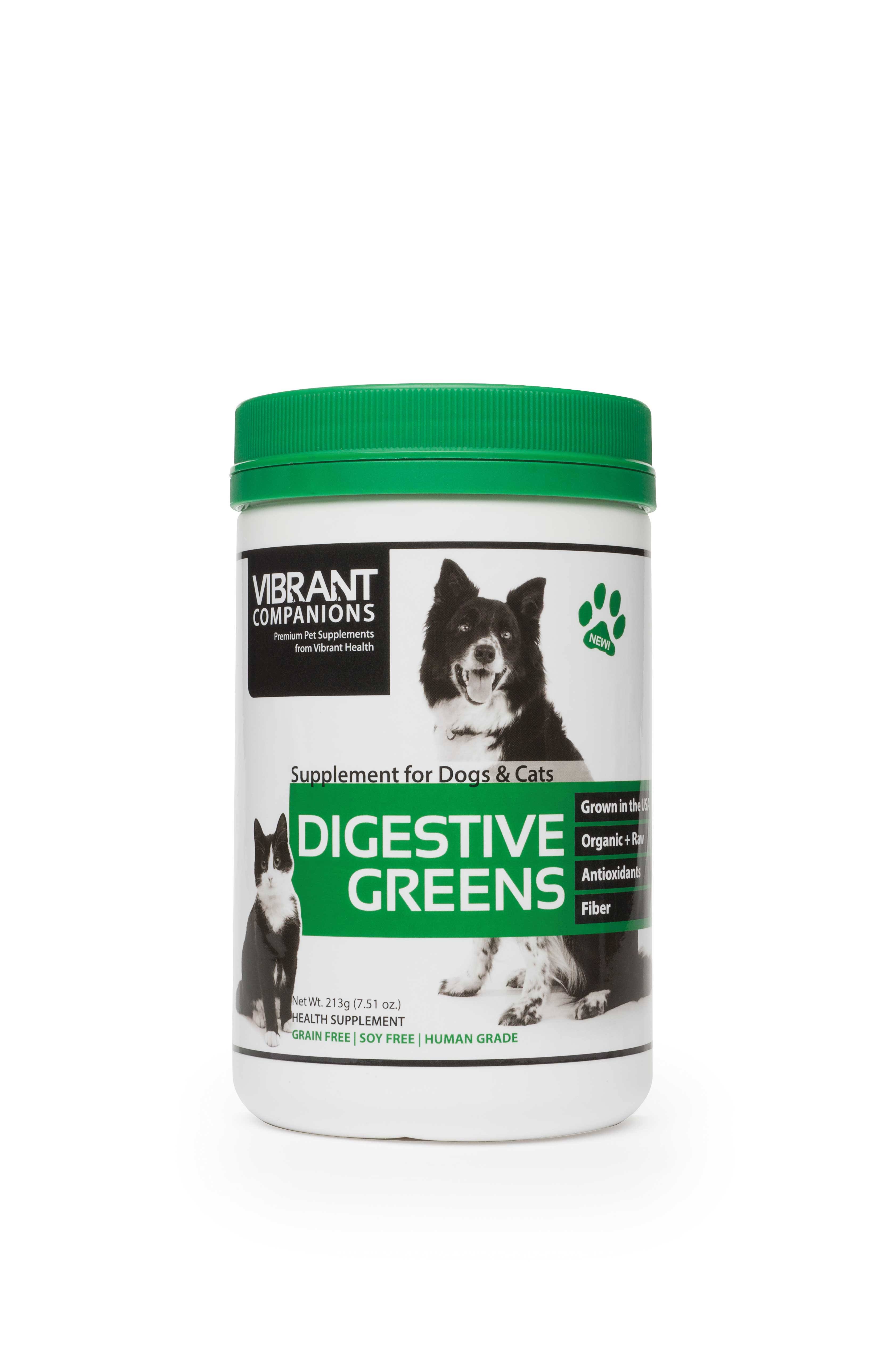 Vibrant Health Digestive Greens Supplement - for Dogs & Cats, 7.51oz