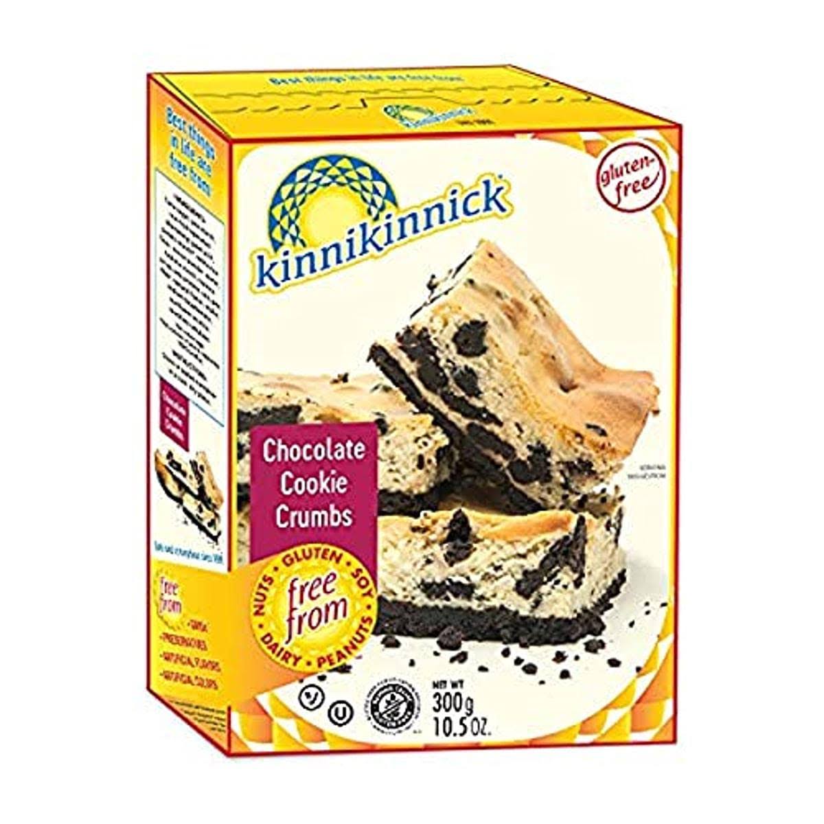 Kinnikinnick Foods Chocolate Cookie Crumbs, Gluten Free, 300 Grams