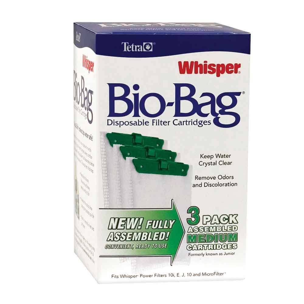 Tetra 26169 Whisper Bio-Bag Disposable Filter Cartridge - Medium, 3 pk