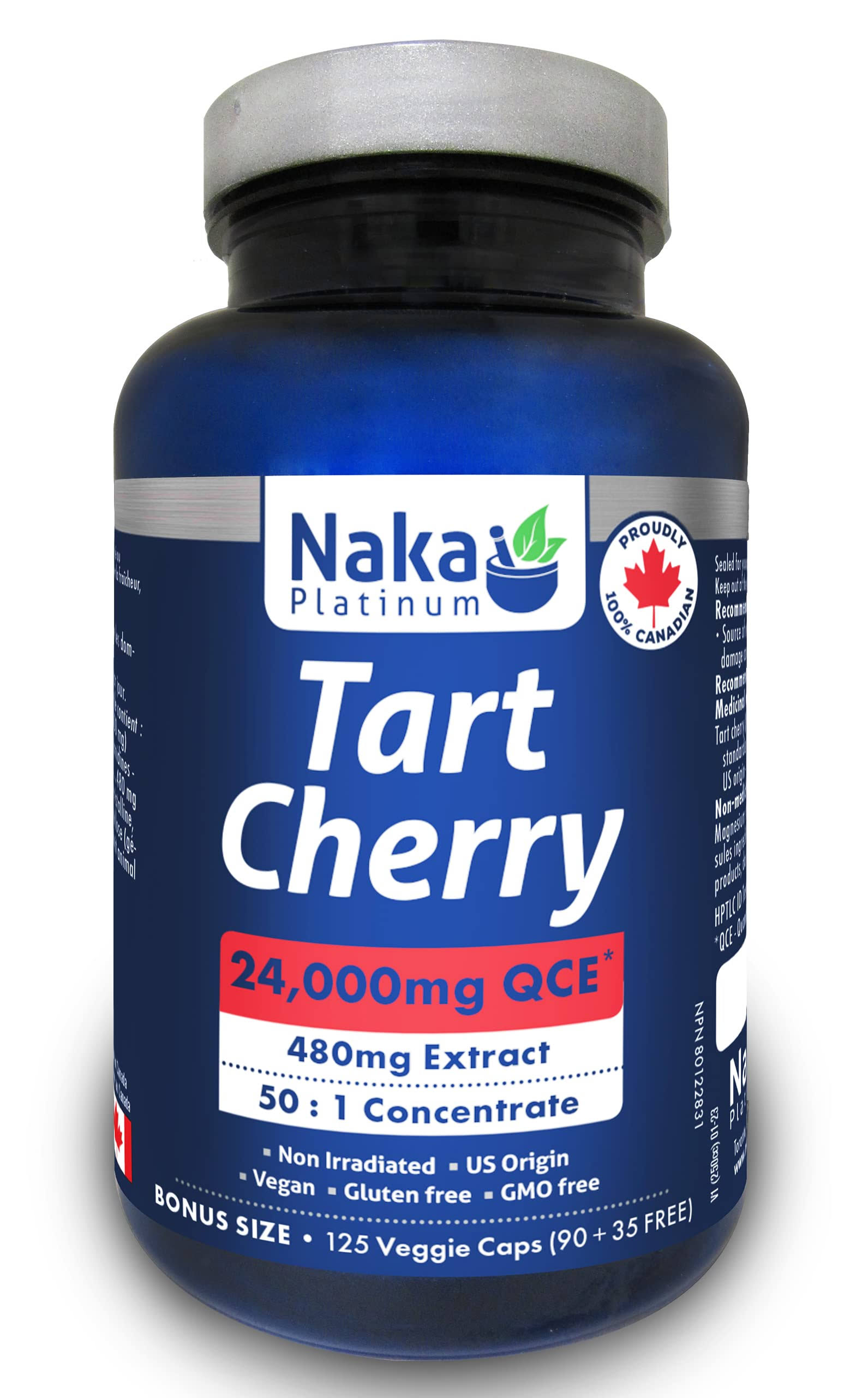 Naka Tart Cherry - 125 V-caps | National Nutrition