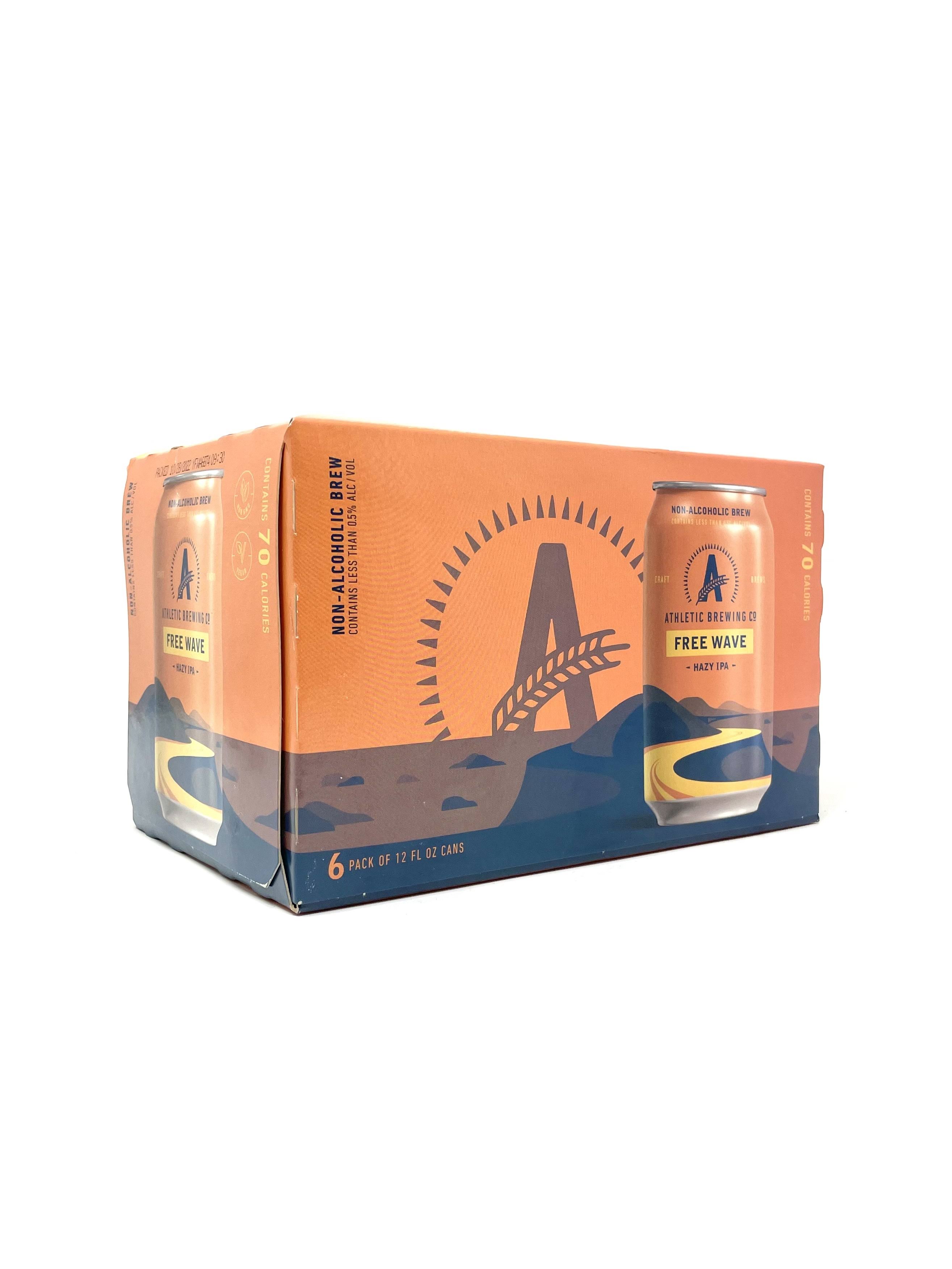 Athletic Brewing Co. Free Wave Hazy Non-Alcoholic IPA 6 Pack