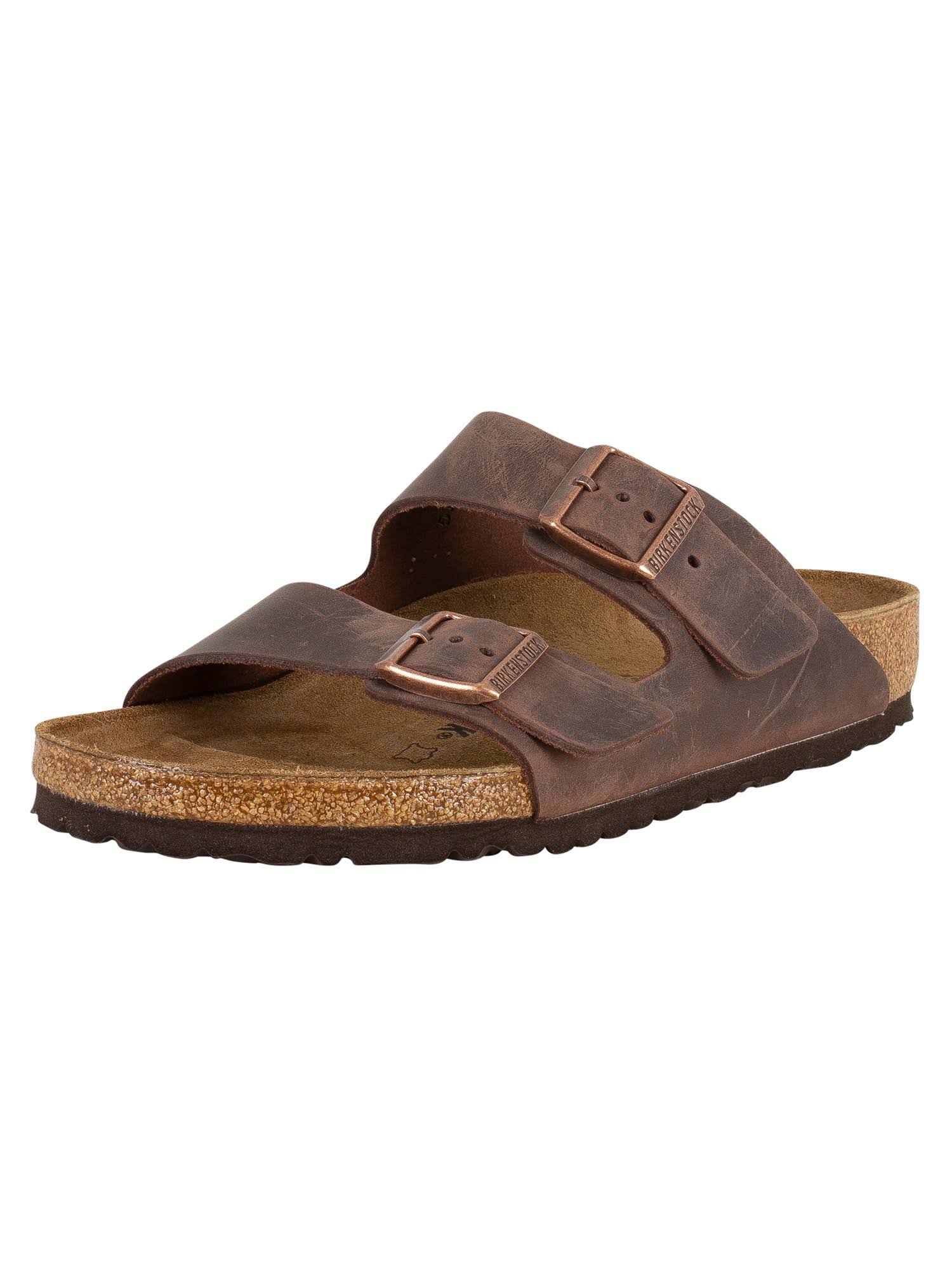 Birkenstock Men's Arizona Sandals - Habana Oiled Leather, Size 10 US