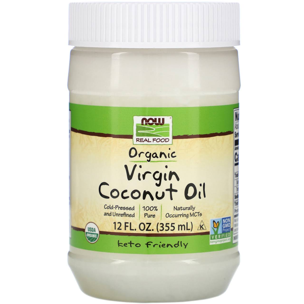 Now Healthy Foods Organic Virgin Coconut Oil - 355 ml