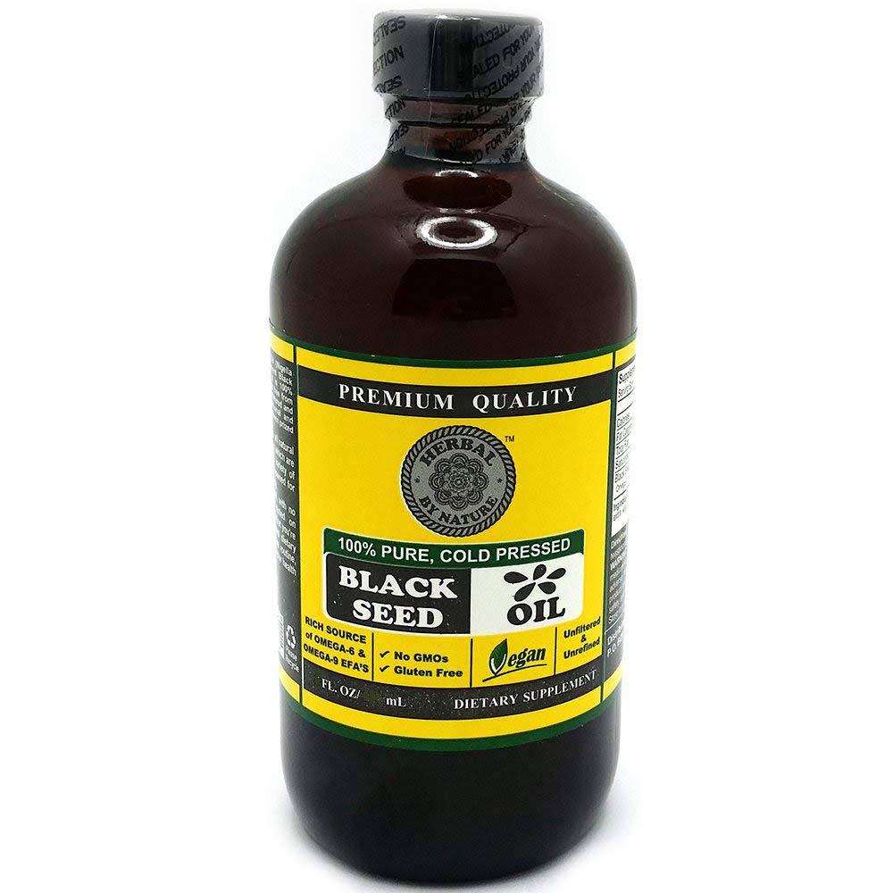 Black Seed Oil Cold Pressed - 100% Pure, Premium Quality - Organic Herbal by N