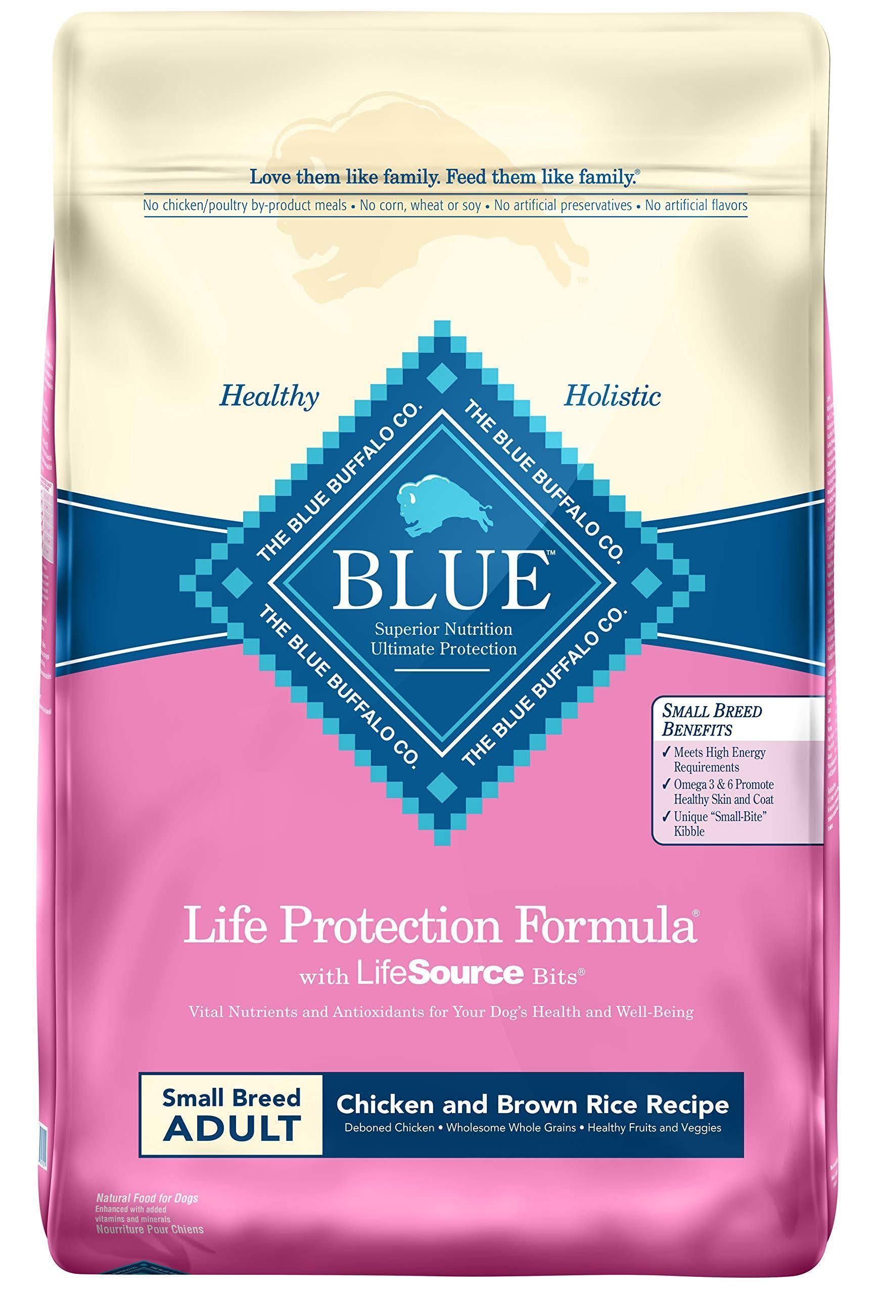 Blue Buffalo Life Protection Dog Food - Small Breed, Chicken and Rice, 15lbs