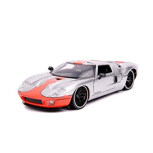 Big Time Muscle Ford GT 2005 1:24 Scale Diecast Vehicle Silver