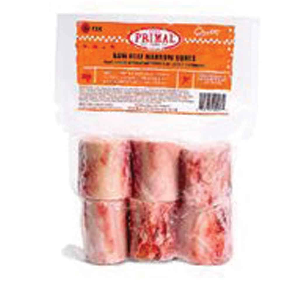 Primal Pet Foods Px00017 Raw Beef Marrow Bones Dog Food - 6ct