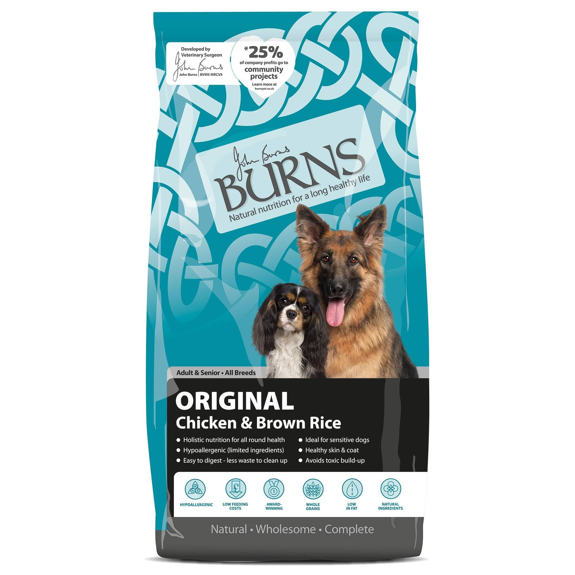 Burns Original Chicken & Brown Rice Dog Food 12kg