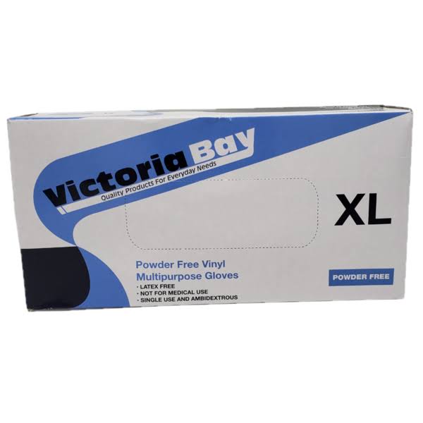 Victoria Bay Disposable Gloves (Large) 100 Count | Latex Free | Vinyl - 100 Count - CTown Supermarkets (Tarrytown) - Delivered by Mercato