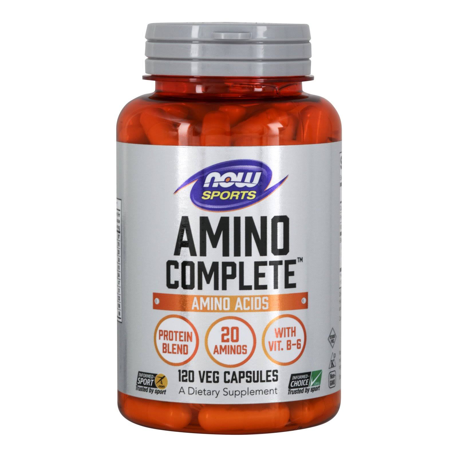 Now Sports Amino Complete - 120 Capsules
