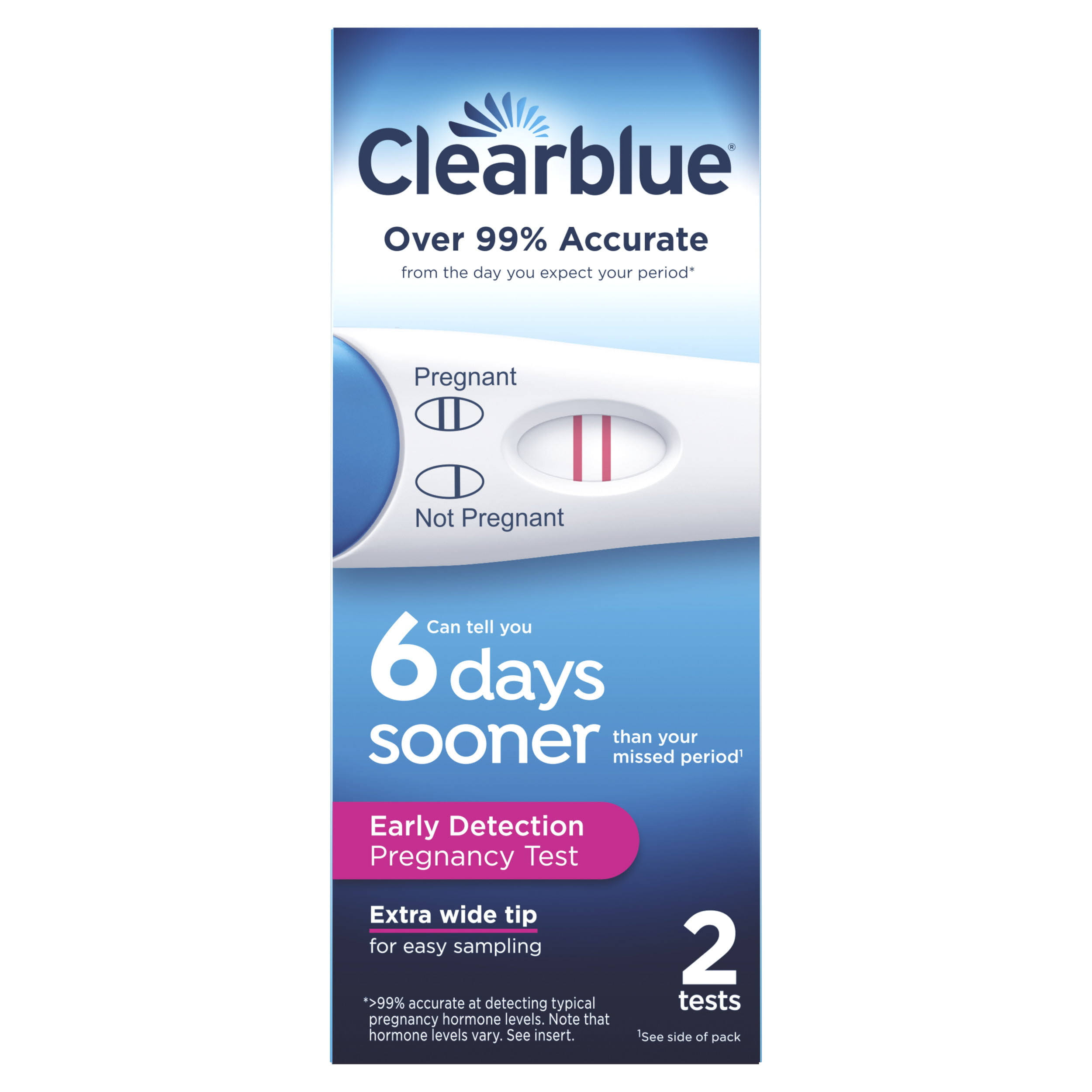 Clearblue Pregnancy Test, Early Detection - 2 tests