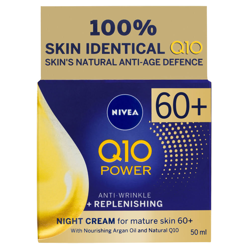Nivea Q10 Power 60+ Anti-wrinkle Replenishing Night Cream - 50ml
