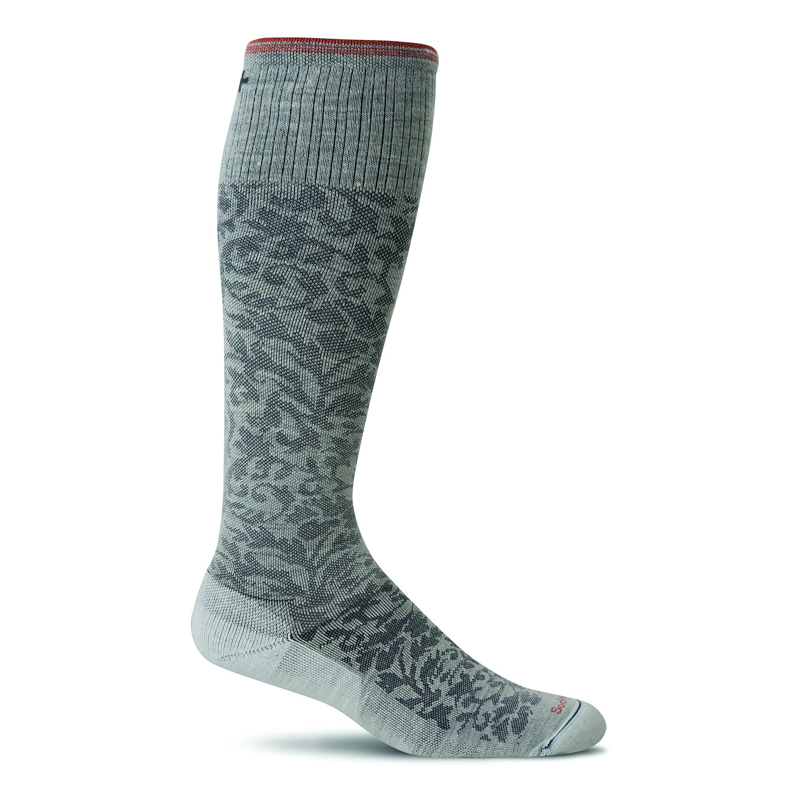Women's Sockwell Damask Compression Socks : Oyster