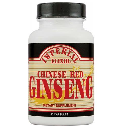 Imperial Elixir Chinese Red Ginseng Supplement - 50ct