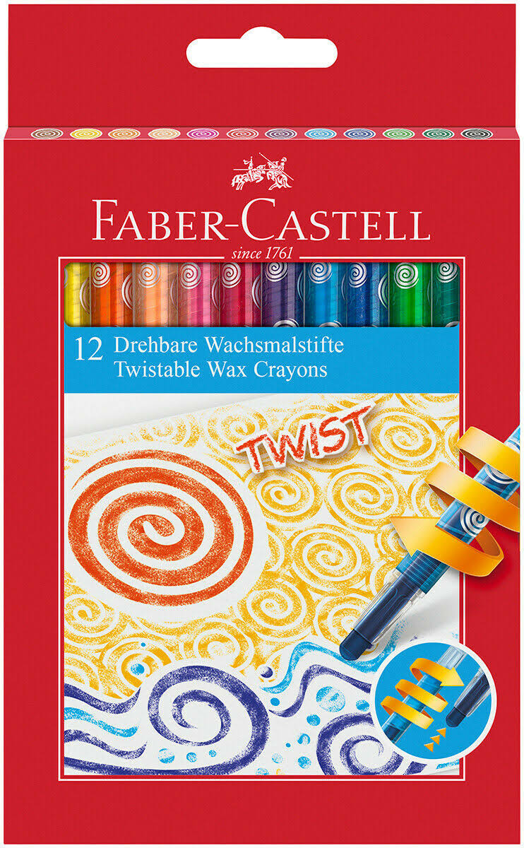 Faber Castell Twistable Crayons 12 Pack
